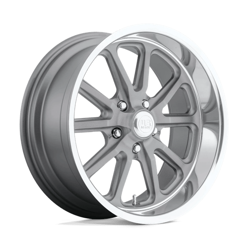 US Mag 1PC | U111 RAMBLER | 15.0x7.00 | 5X120.65 | 1 | TEXTURED GRAY W/ DC LIP