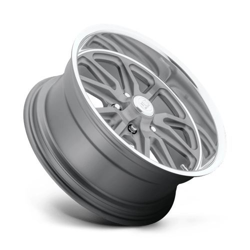 US Mag 1PC | U111 RAMBLER | 17.0x8.00 | 5X120.65 | 1 | TEXTURED GRAY W/ DC LIP