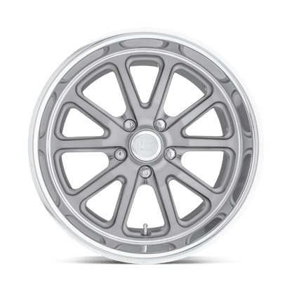 US Mag 1PC | U111 RAMBLER | 17.0x7.00 | 5X114.3 | 1 | TEXTURED GRAY W/ DC LIP