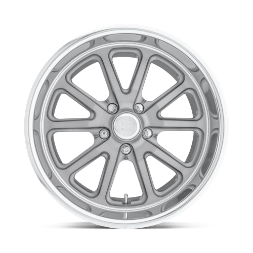 US Mag 1PC | U111 RAMBLER | 18.0x9.50 | 5X114.3 | 1 | TEXTURED GRAY W/ DC LIP