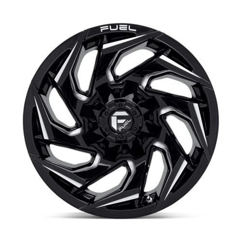Fuel 1PC | D753 REACTION | 20.0x10.00 | 8X165.1 | -18 | GLOSS BLACK MILLED