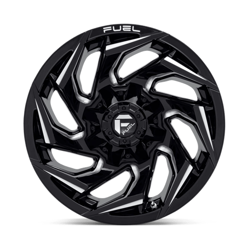 Fuel 1PC | D753 REACTION | 15.0x8.00 | 5X139.7 | -12 | GLOSS BLACK MILLED