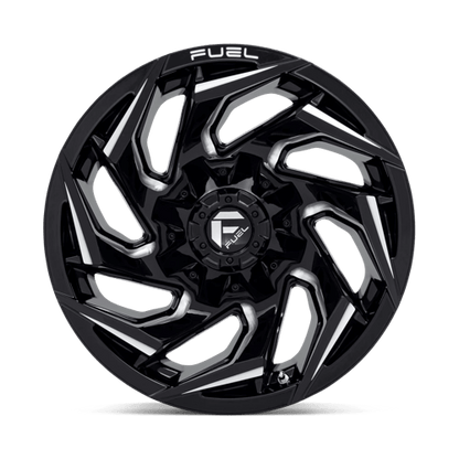 Fuel 1PC | D753 REACTION | 20.0x10.00 | 5X114.3/5X127 | -18 | GLOSS BLACK MILLED