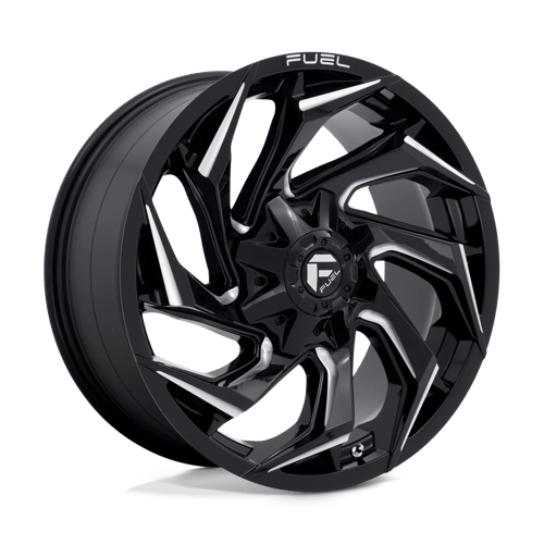 Fuel 1PC | D753 REACTION | 20.0x9.00 | 8X180 | 20 | GLOSS BLACK MILLED