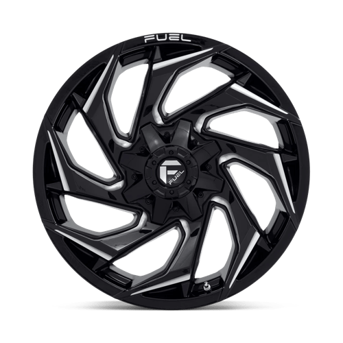 Fuel 1PC | D753 REACTION | 20.0x9.00 | 8X180 | 20 | GLOSS BLACK MILLED