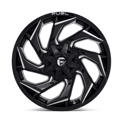 Fuel 1PC | D753 REACTION | 20.0x9.00 | 8X170 | 20 | GLOSS BLACK MILLED