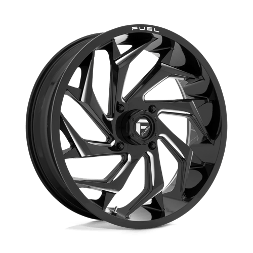 Fuel UTV | D753 REACTION | 22.0x7.00 | 4X137 | 0 | GLOSS BLACK MILLED