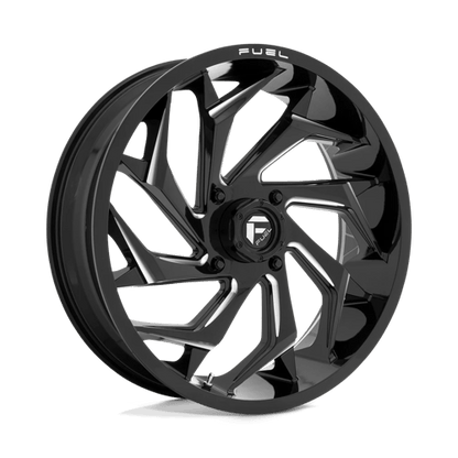 Fuel UTV | D753 REACTION | 22.0x7.00 | 4X156 | 0 | GLOSS BLACK MILLED