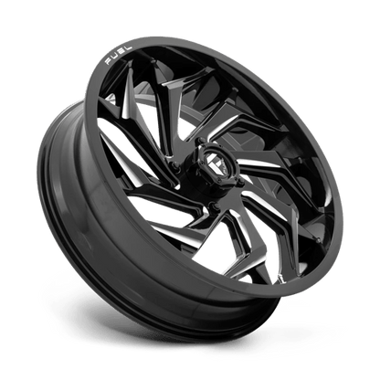 Fuel UTV | D753 REACTION | 20.0x7.00 | 4X156 | 13 | GLOSS BLACK MILLED