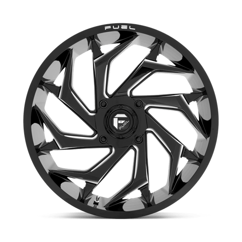 Fuel UTV | D753 REACTION | 18.0x7.00 | 4X156 | 13 | GLOSS BLACK MILLED