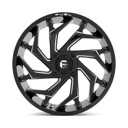 Fuel UTV | D753 REACTION | 22.0x7.00 | 4X137 | 0 | GLOSS BLACK MILLED