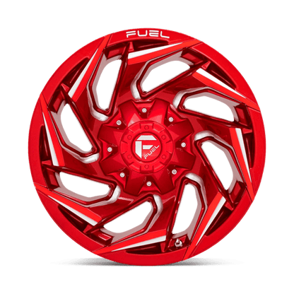 Fuel 1PC | D754 REACTION | 15.0x8.00 | 5X139.7 | -12 | CANDY RED MILLED