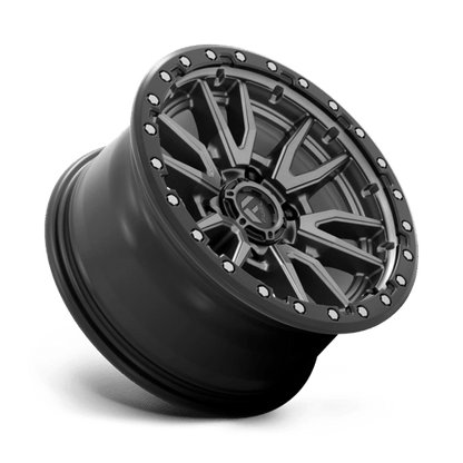 Fuel 1PC | D680 REBEL | 16.0x8.00 | 6X139.7 | 1 | MATTE GUNMETAL BLACK BEAD RING