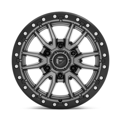 Fuel 1PC | D680 REBEL | 16.0x8.00 | 6X139.7 | 1 | MATTE GUNMETAL BLACK BEAD RING