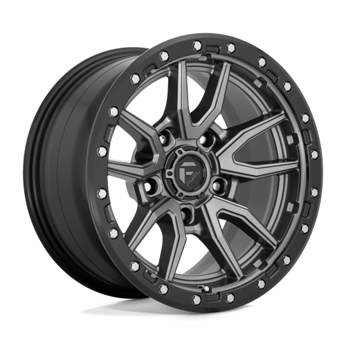 Fuel 1PC | D680 REBEL | 17.0x9.00 | 5X127 | -12 | MATTE GUNMETAL BLACK BEAD RING