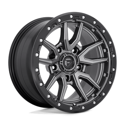 Fuel 1PC | D680 REBEL | 17.0x9.00 | 5X127 | -12 | MATTE GUNMETAL BLACK BEAD RING