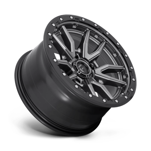 Fuel 1PC | D680 REBEL | 17.0x9.00 | 5X127 | -12 | MATTE GUNMETAL BLACK BEAD RING
