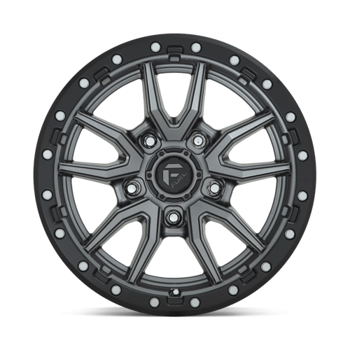 Fuel 1PC | D680 REBEL | 17.0x9.00 | 5X127 | -12 | MATTE GUNMETAL BLACK BEAD RING