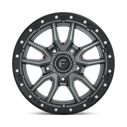 Fuel 1PC | D680 REBEL | 17.0x9.00 | 5X127 | -12 | MATTE GUNMETAL BLACK BEAD RING