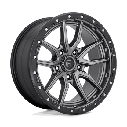 Fuel 1PC | D680 REBEL | 20.0x9.00 | 5X150 | 1 | MATTE GUNMETAL BLACK BEAD RING