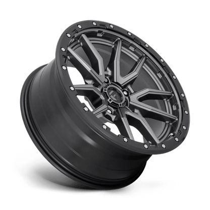 Fuel 1PC | D680 REBEL | 20.0x9.00 | 5X150 | 1 | MATTE GUNMETAL BLACK BEAD RING