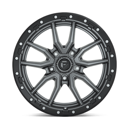 Fuel 1PC | D680 REBEL | 20.0x9.00 | 5X127 | 1 | MATTE GUNMETAL BLACK BEAD RING