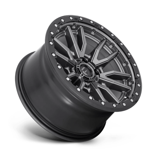 Fuel 1PC | D680 REBEL | 18.0x9.00 | 5X127 | -12 | MATTE GUNMETAL BLACK BEAD RING