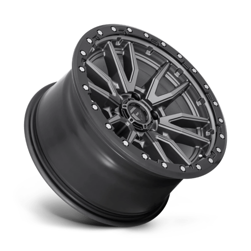 Fuel 1PC | D680 REBEL | 17.0x9.00 | 5X127 | 1 | MATTE GUNMETAL BLACK BEAD RING