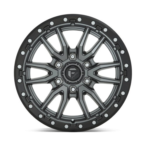 Fuel 1PC | D680 REBEL | 18.0x9.00 | 5X150 | 20 | MATTE GUNMETAL BLACK BEAD RING