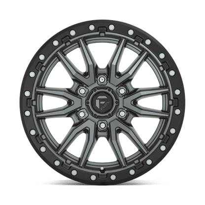Fuel 1PC | D680 REBEL | 18.0x9.00 | 6X139.7 | -12 | MATTE GUNMETAL BLACK BEAD RING