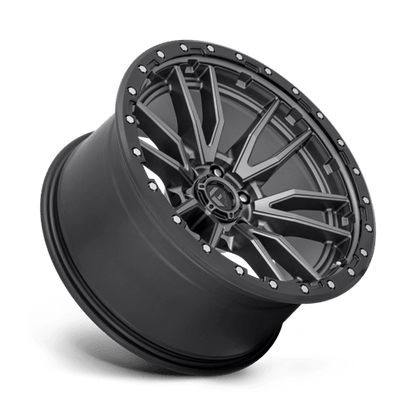 Fuel 1PC | D680 REBEL | 20.0x10.00 | 6X139.7 | -18 | MATTE GUNMETAL BLACK BEAD RING