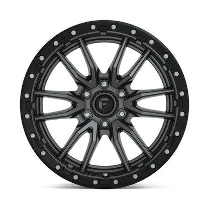 Fuel 1PC | D680 REBEL | 20.0x10.00 | 6X139.7 | -18 | MATTE GUNMETAL BLACK BEAD RING
