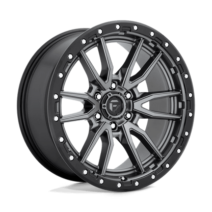 Fuel 1PC | D680 REBEL | 20.0x9.00 | 6X139.7 | 20 | MATTE GUNMETAL BLACK BEAD RING