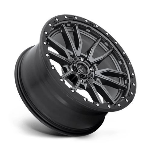 Fuel 1PC | D680 REBEL | 20.0x9.00 | 6X139.7 | 20 | MATTE GUNMETAL BLACK BEAD RING