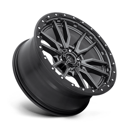 Fuel 1PC | D680 REBEL | 20.0x9.00 | 6X139.7 | 20 | MATTE GUNMETAL BLACK BEAD RING