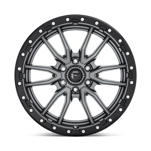 Fuel 1PC | D680 REBEL | 20.0x9.00 | 6X139.7 | 20 | MATTE GUNMETAL BLACK BEAD RING