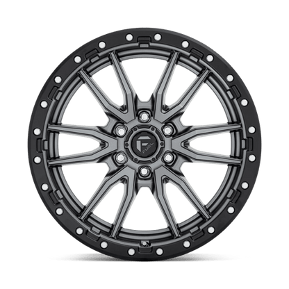 Fuel 1PC | D680 REBEL | 20.0x9.00 | 6X139.7 | 20 | MATTE GUNMETAL BLACK BEAD RING