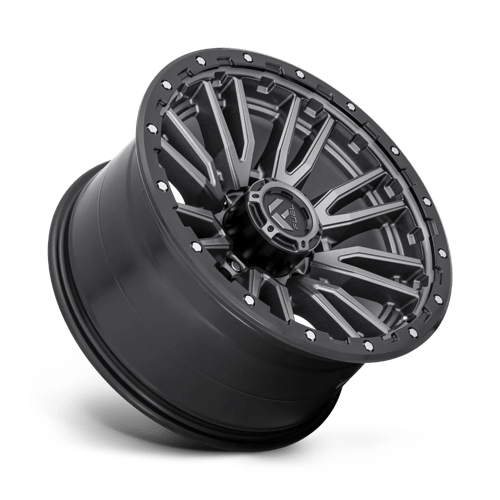 Fuel 1PC | D680 REBEL | 20.0x10.00 | 8X180 | -18 | MATTE GUNMETAL BLACK BEAD RING