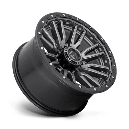 Fuel 1PC | D680 REBEL | 20.0x10.00 | 8X180 | -18 | MATTE GUNMETAL BLACK BEAD RING