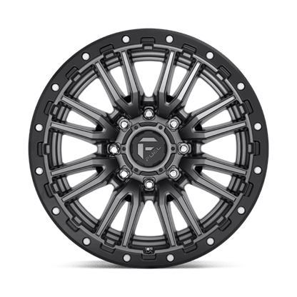 Fuel 1PC | D680 REBEL | 20.0x10.00 | 8X165.1 | -18 | MATTE GUNMETAL BLACK BEAD RING