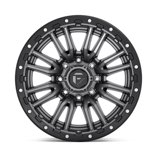 Fuel 1PC | D680 REBEL | 20.0x10.00 | 8X180 | -18 | MATTE GUNMETAL BLACK BEAD RING