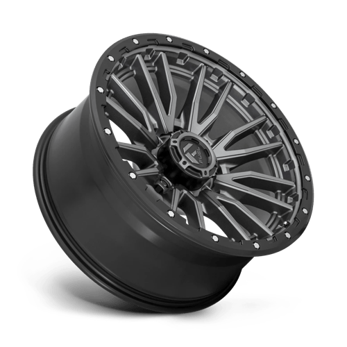 Fuel 1PC | D680 REBEL | 22.0x10.00 | 8X165.1 | -18 | MATTE GUNMETAL BLACK BEAD RING