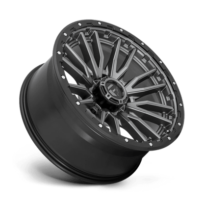 Fuel 1PC | D680 REBEL | 22.0x10.00 | 8X165.1 | -18 | MATTE GUNMETAL BLACK BEAD RING