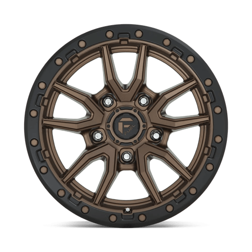 Fuel 1PC | D681 REBEL | 17.0x9.00 | 5X114.3 | -12 | MATTE BRONZE BLACK BEAD RING