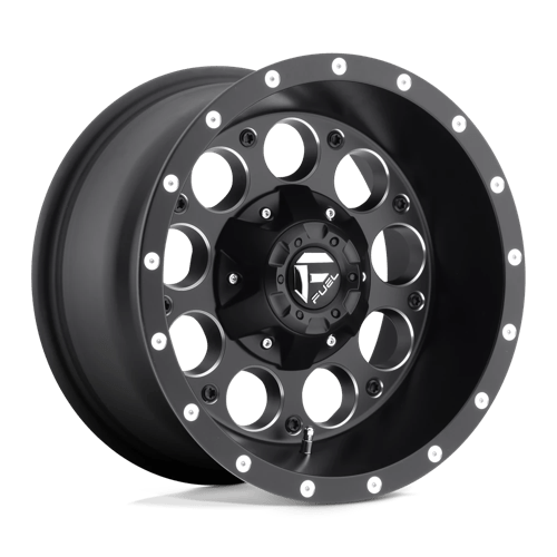 Fuel 1PC | D525 REVOLVER | 15.0x8.00 | 6X139.7 | -18 | MATTE BLACK MILLED