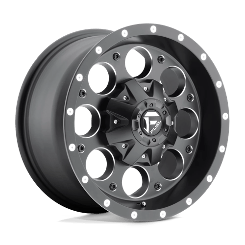 Fuel 1PC | D525 REVOLVER | 16.0x8.00 | 6X139.7 | 1 | MATTE BLACK MILLED