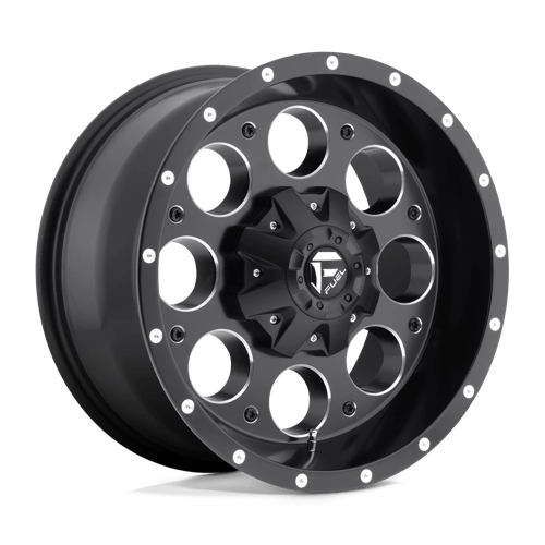 Fuel 1PC | D525 REVOLVER | 15.0x10.00 | 5X139.7 | -43 | MATTE BLACK MILLED