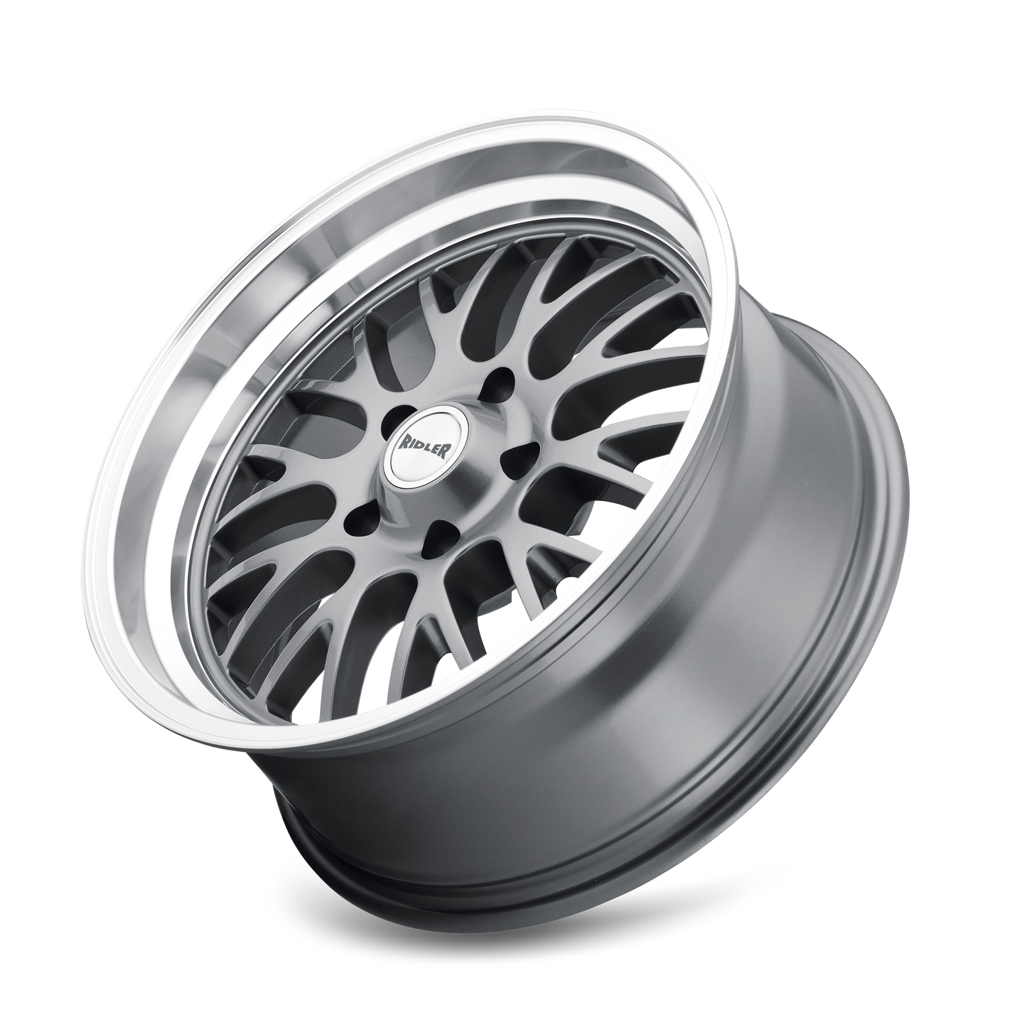 RIDLER 607 GLOSS GREY MACHINED | 20x10 | 5x127 | mm | 607-2173G