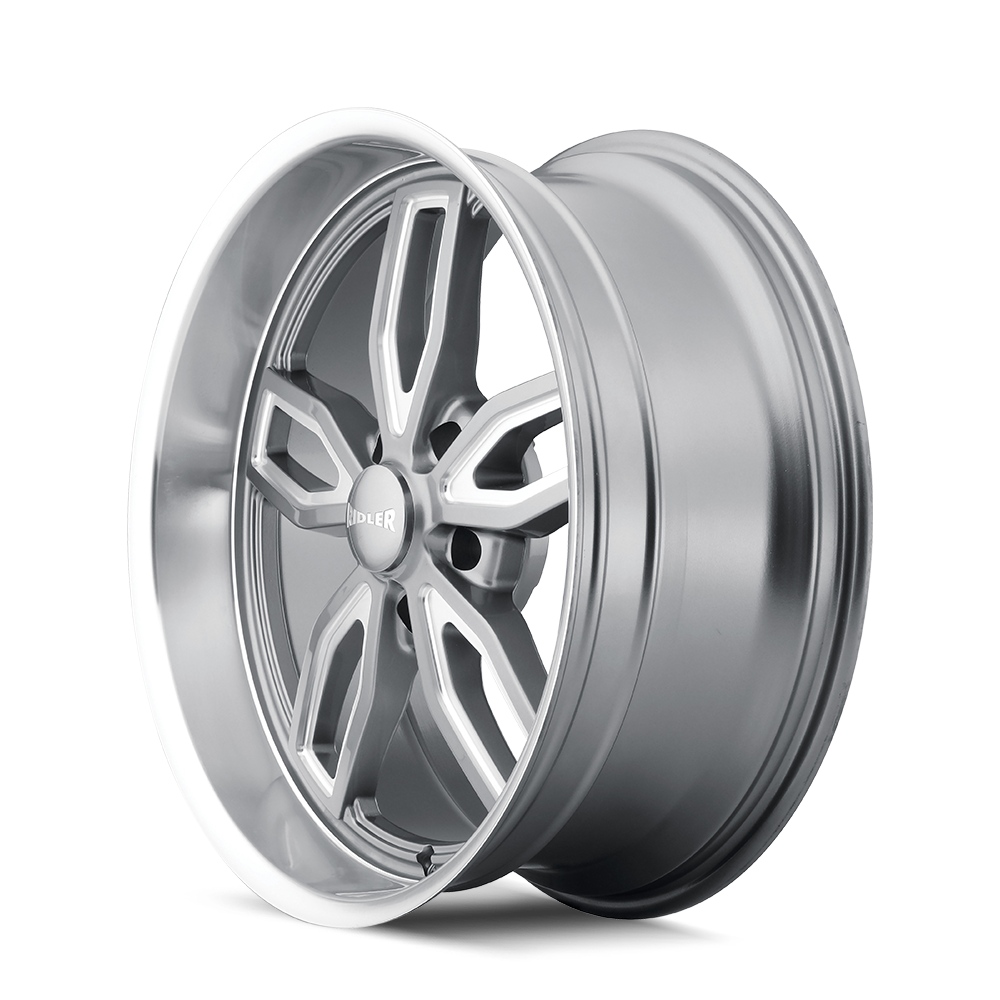 RIDLER 608 GLOSS GREY MILLED | 20x8.5 | 5x127 | mm | 608-2873G