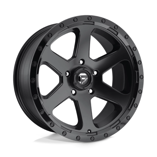 Fuel 1PC | D589 RIPPER | 18.0x9.00 | 6X139.7 | 20 | MATTE BLACK GLOSS BLACK LIP